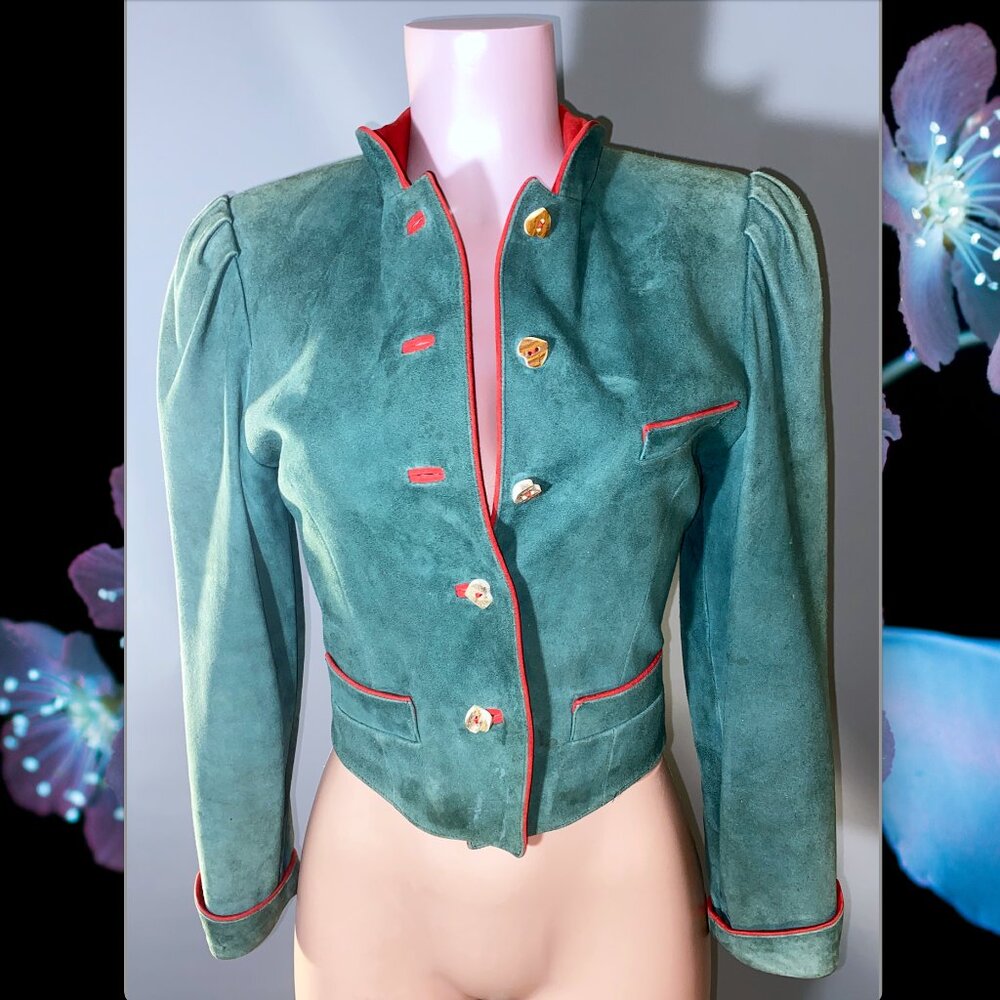 Admont Vintage Suede Leather Jacket made in Austria Size 38/5.5 Size Small
